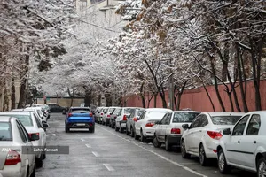 بارش برف زمستانی در تهران 