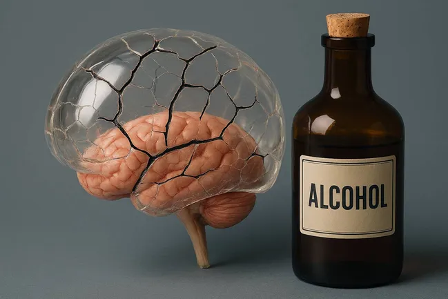 مصرف الکل، مغز را تکه تکه می‌کند