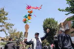 پیاده&zwnj;روی جاماندگان اربعین در تهران
