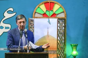 سخنرانی سید پرویز فتاح رییس ستاد فرمان اجرای امام(ره) در مراسم تجدید عهد با خادم حرم ایران "عهد خدمت" در حسینیه جماران