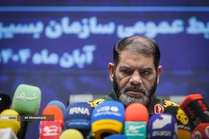 نشست خبری سردار حسین معروفی معاون هماهنگ کننده سازمان بسیج