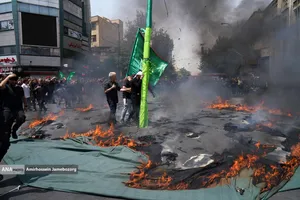 خیمه سوزان ظهر عاشورا - چهارراه گلوبندک تهران