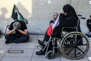 مراسم وداع با رهبر شهید انقلاب حضرت آیت الله سیدعلی خامنه&zwnj;ای (ره) و خانواده ایشان