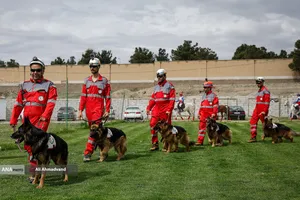 مانور امدادگران جمعیت هلال احمر