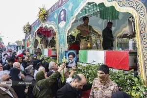 مراسم تشییع پیکرهای شهدای مدافع امنیت و مردم مظلوم