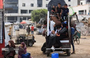 مردم آواره شهر غزه