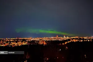 شفق شمالی در سوئد.