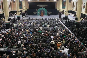 عزاداری ایام شهادت حضرت فاطمةالزهرا(س) با حضور رهبر معظم انقلاب