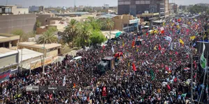 تشییع پیکر مطهر امام شهید در نجف اشرف