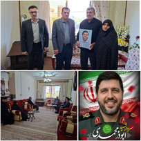 دیدار رئیس دانشگاه آزاد اسلامی رامسر با خانواده شهید ابوذر محمدی