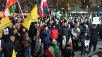 تجمع در میدان ناز‌ی‌آباد در خونخواهی امام شهید و بیعت با رهبر معظم انقلاب