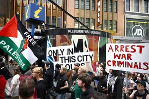 تظاهرات مردم استرالیا علیه رئیس جمهور رژیم صهیونی