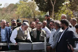 محمدصادق معتمدیان استاندار تهران و  سردار حسن حسن&zwnj;زاده فرمانده سپاه تهران