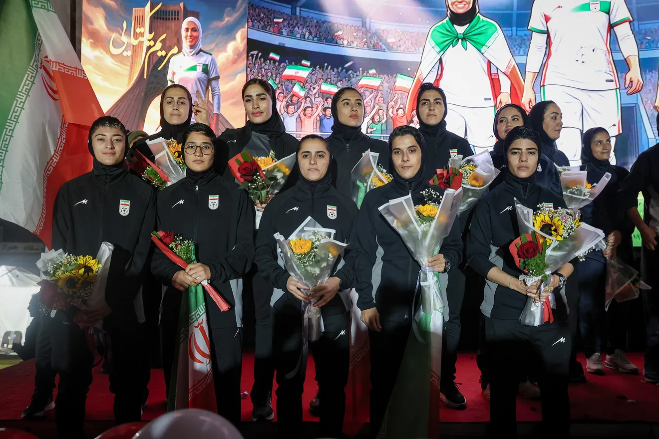 مراسم استقبال از تیم ملی فوتبال زنان