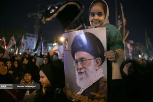 دومین شب عزاداری در سوگ رهبر شهید انقلاب - خیابان نبرد