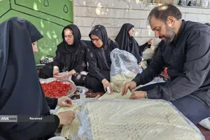 برپایی موکب خادمیاران و یاوران رضوی منطقه دارالمومنین در مسیر پیاده&zwnj;روی جاماندگان اربعین