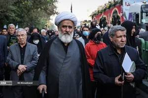 تشییع پیکر 100 شهید دوران دفاع مقدس همزمان با سالروز شهادت حضرت فاطمه زهرا(س) در تهران