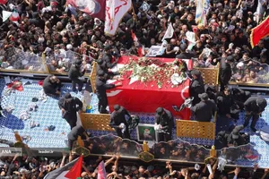 تشییع پیکر مطهر امام شهید در نجف اشرف