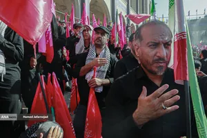 مراسم وداع با رهبر شهید انقلاب حضرت آیت الله سیدعلی خامنه&zwnj;ای (ره) و خانواده ایشان