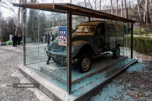 خسارات ناشی از تجاوز هوایی آمریکایی صهیونی به کاخ سعدآباد