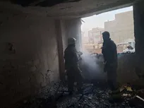 نجات ۱۵ نفر از آتش‌سوزی در ساختمان پنج‌طبقه در نعمت‌آباد تهران+ فیلم