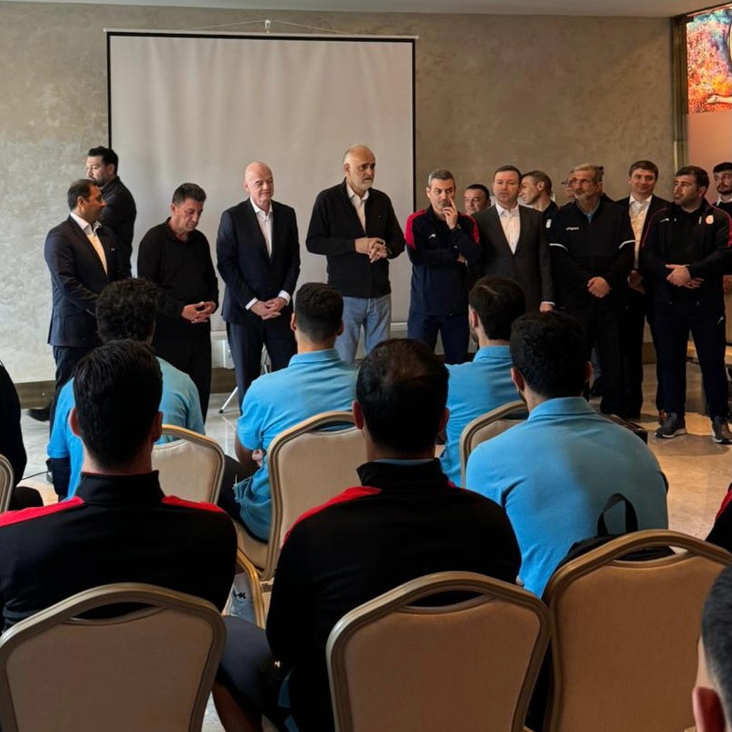 واکنش مثبت اینفانتینو به حضور در اردوی تیم ملی ایران+تصاویر