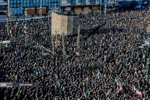 تجمع انتقام&zwnj;جویی شهادت رهبر معظم انقلاب در تهران