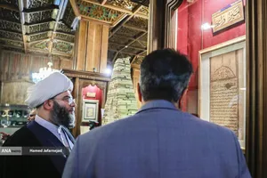 مراسم افتتاح نمایشگاه &laquo; آیینه&zwnj;های نعت&raquo; آیین گرامیداشت ۱۵۰۰مین سالگرد میلاد پیامبر اکرم(ص) با حضور حجت&zwnj;الاسلام والمسلمین محمد قمی رییس سازمان تبلیغات اسلامی