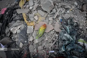 آثار تجاوز هوایی آمریکایی _ صهیونیستی به اماکن مسکونی