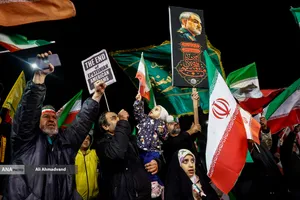 اجتماع مردمی در حمایت از رزمندگان اسلام - میدان ولیعصر (عج)