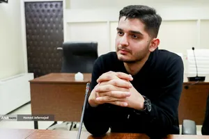 محمد تقی زاده بیرامی معاون علمی بسیج دانشجویی دانشکده فنی دانشگاه تهران در میزگرد روز دانشجو