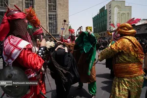 خیمه سوزان ظهر عاشورا - چهارراه گلوبندک تهران