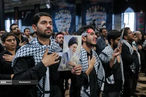 عزاداری هیئت&zwnj;های دانشجویی به مناسبت اربعین حسینی در جوار محل شهادت رهبر شهید انقلاب