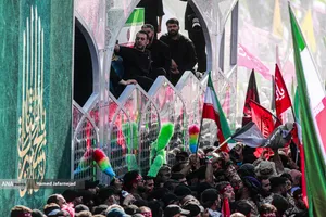 تشییع پیکر مطهر آقای شهید ایران و خانواده ایشان