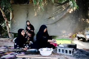 پیاده روی زائرین اربعین حسینی از طریق العلما