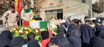 تشییع پیکر شهید مدافع امنیت در فردیس پس از نمازجمعه