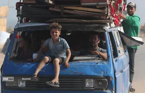 مردم آواره شهر غزه