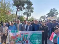 حضور دانشگاهیان دانشگاه آزاد اسلامی در راهپیمایی سراسری 13 آبان