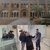 بازدید خبرنگاران خارجی از کاخ گلستان پس از بمباران آمریکایی-صهیونی