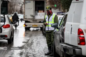 بارش برف زمستانی در تهران 