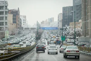بارش برف زمستانی در تهران 