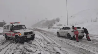 عملیات امداد و نجات هلال‌احمر قزوین در پی بارش شدید برف؛ ۸۰ نفر نجات یافتند