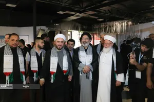 بازدید حجت&zwnj;الاسلام سیدعبدالفتاح نواب، نماینده ولی&zwnj;فقیه در امور حج و زیارت از موکب الاقصی فلسطینیان در مسیر مشایه و کربلای معلی 