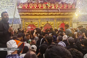 پیاده روی زائرین اربعین حسینی در مسیر نجف به کربلا
