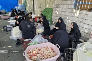 برپایی موکب خادمیاران و یاوران رضوی منطقه دارالمومنین در مسیر پیاده&zwnj;روی جاماندگان اربعین