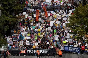 تظاهرات ضد ترامپ &laquo;بدون پادشاه&raquo; در سراسر آمریکا