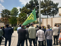 اهتزاز پرچم رضوی در دانشگاه آزاد شهرقدس یادآور پیوند قلبی دانشگاهیان با سیره اهل&zwnj;بیت(ع) است