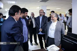 بازدید بیژن رنجبر رییس دانشگاه آزاد اسلامی از تحریریه خبرگزاری آنا