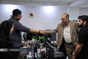 بازدید حسین قرایی مدیرکل روابط عمومی سازمان صداوسیما از خبرگزاری آنا