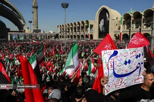مراسم وداع با رهبر شهید انقلاب حضرت آیت الله سیدعلی خامنه&zwnj;ای (ره) و خانواده ایشان